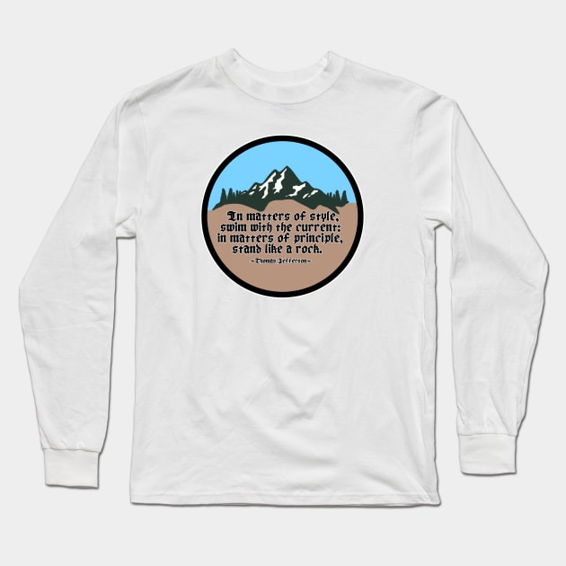 Stand Like a Rock - Circle Long Sleeve T-Shirt by Aeriskate